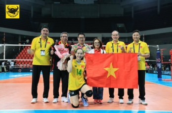Kim Thoa đứng đầu BXH về chuyền 2 tại AVC Champions League